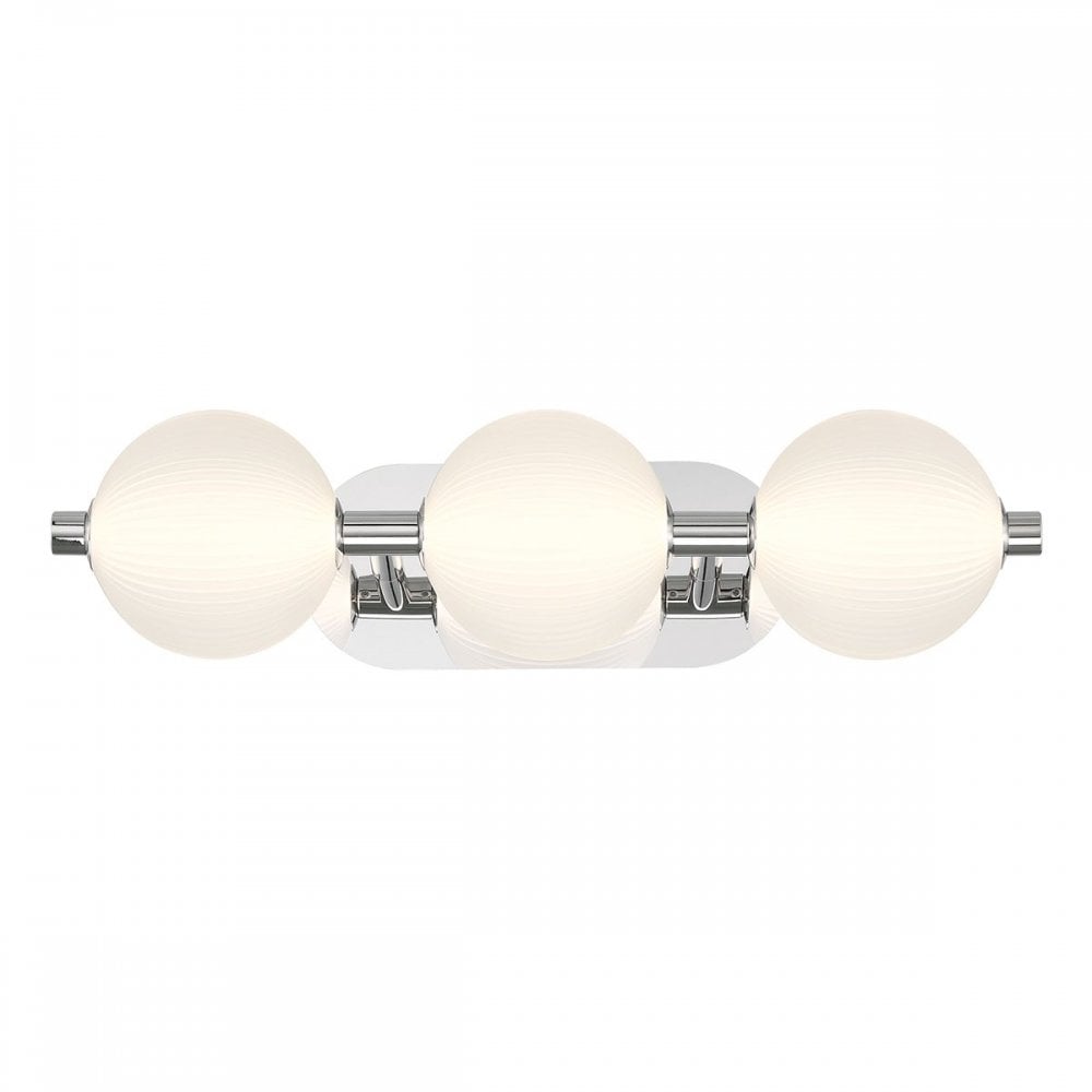 QN-PALMAS-3W-PN Palmas 3 Light LED Bathroom Wall Light Polished Nickel