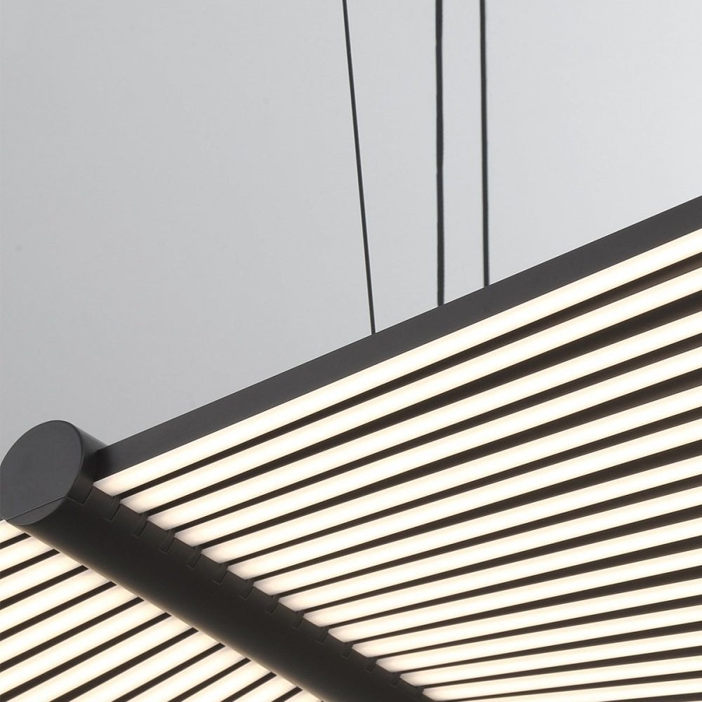 QN-SERAPH-LP-L-BLK Seraph LED Chandelier Matte Black