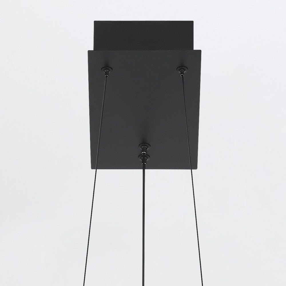 QN-SERAPH-LP-L-BLK Seraph LED Chandelier Matte Black