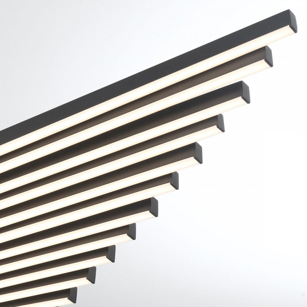 QN-SERAPH-LP-L-BLK Seraph LED Chandelier Matte Black