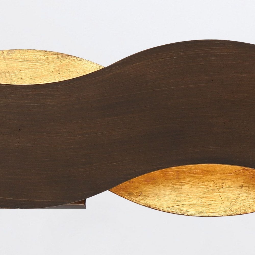 QN-VAUGHAN-1W-BRZ-GD Vaughan LED Wall Light Bronze and Brushed Gold