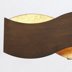 QN-VAUGHAN-1W-BRZ-GD Vaughan LED Wall Light Bronze and Brushed Gold