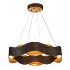 QN-VAUGHAN-P-M-BRZ-GD Vaughan LED Chandelier Medium Bronze and Brushed Gold