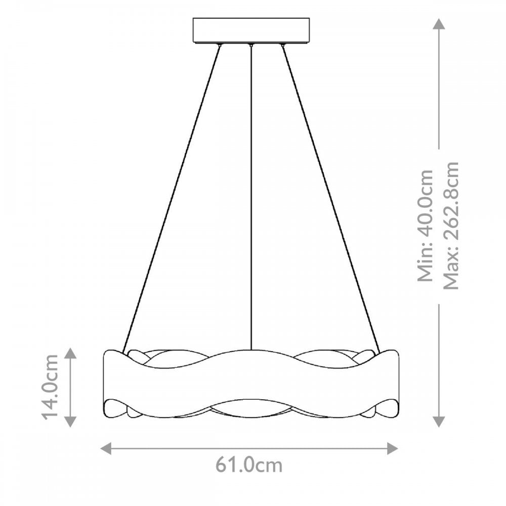 QN-VAUGHAN-P-M-BRZ-GD Vaughan LED Chandelier Medium Bronze and Brushed Gold