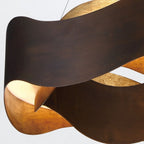 QN-VAUGHAN-P-M-BRZ-GD Vaughan LED Chandelier Medium Bronze and Brushed Gold