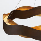 QN-VAUGHAN-P-M-BRZ-GD Vaughan LED Chandelier Medium Bronze and Brushed Gold