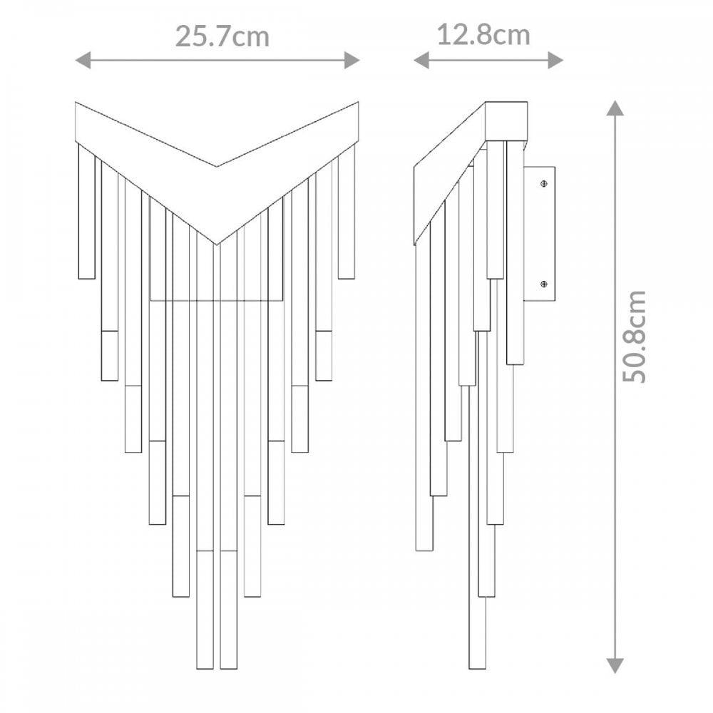 QN-VIVIEN-1W-BG Vivien LED Wall Light Brushed Gold