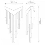 QN-VIVIEN-1W-BG Vivien LED Wall Light Brushed Gold
