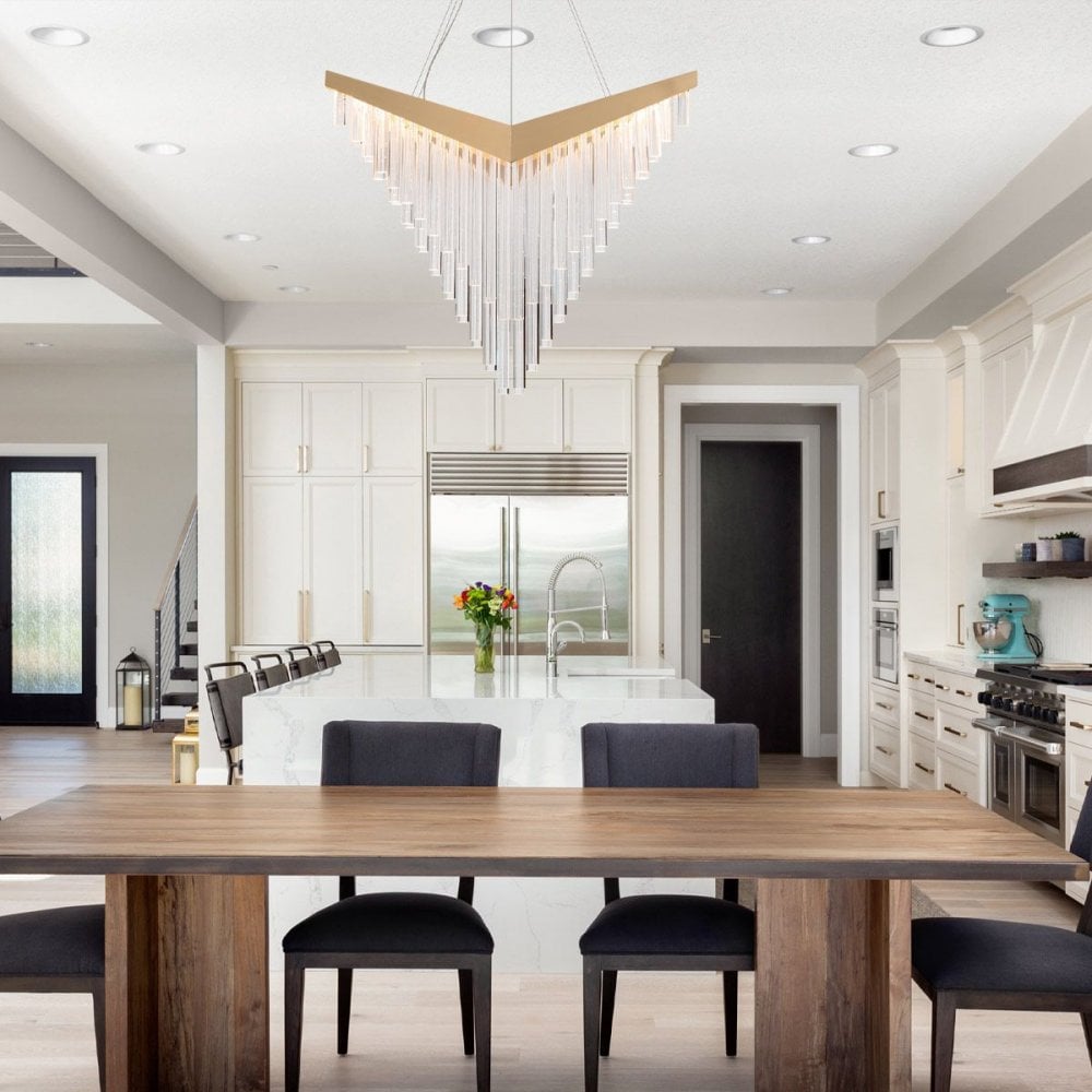 QN-VIVIEN-P-L-BG Vivien LED Chandelier Brushed Gold