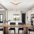 QN-VIVIEN-P-L-BG Vivien LED Chandelier Brushed Gold