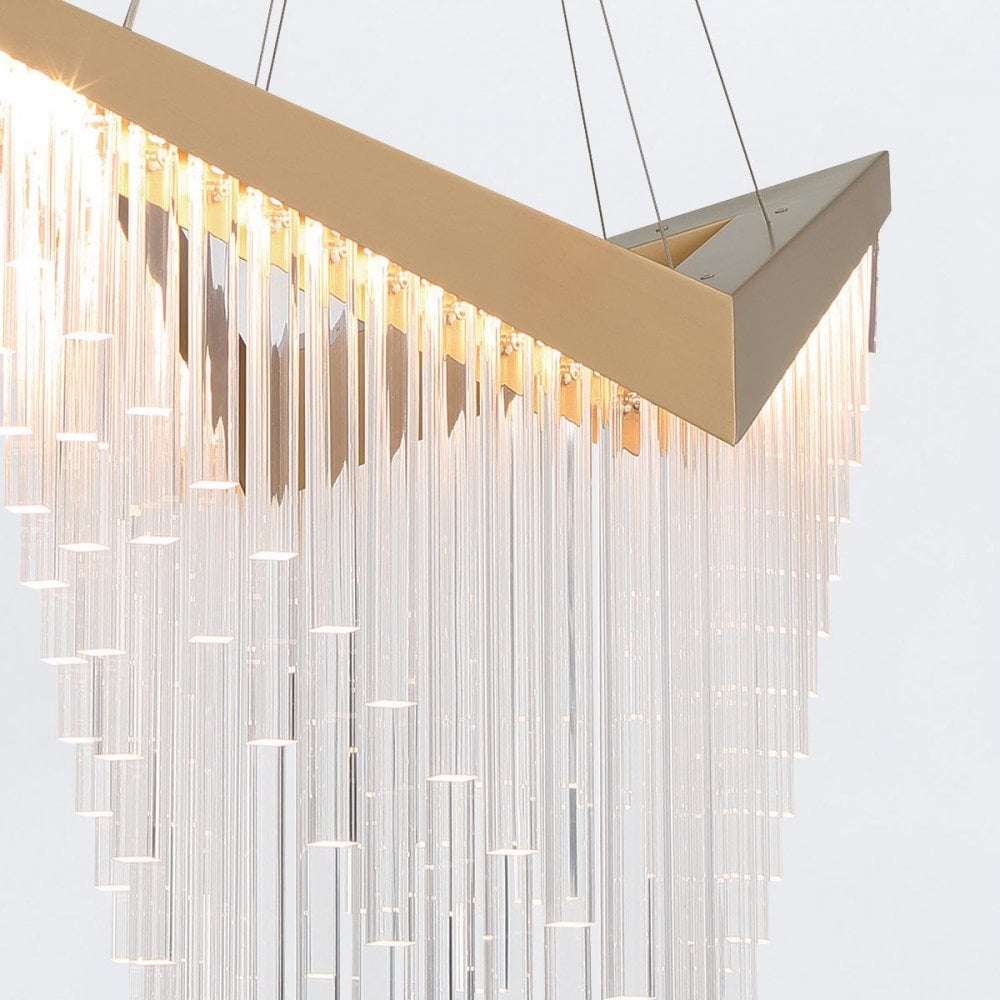 QN-VIVIEN-P-L-BG Vivien LED Chandelier Brushed Gold