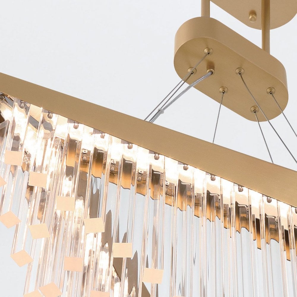 QN-VIVIEN-P-L-BG Vivien LED Chandelier Brushed Gold