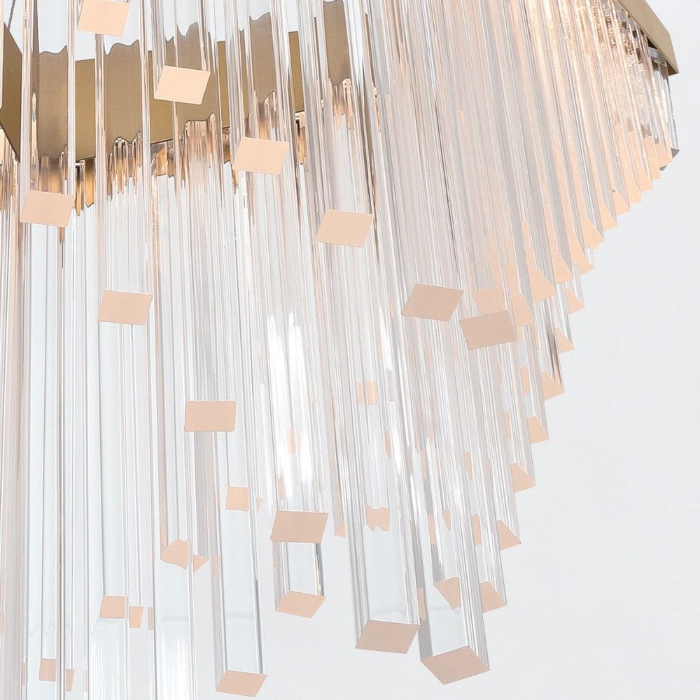 QN-VIVIEN-P-L-BG Vivien LED Chandelier Brushed Gold