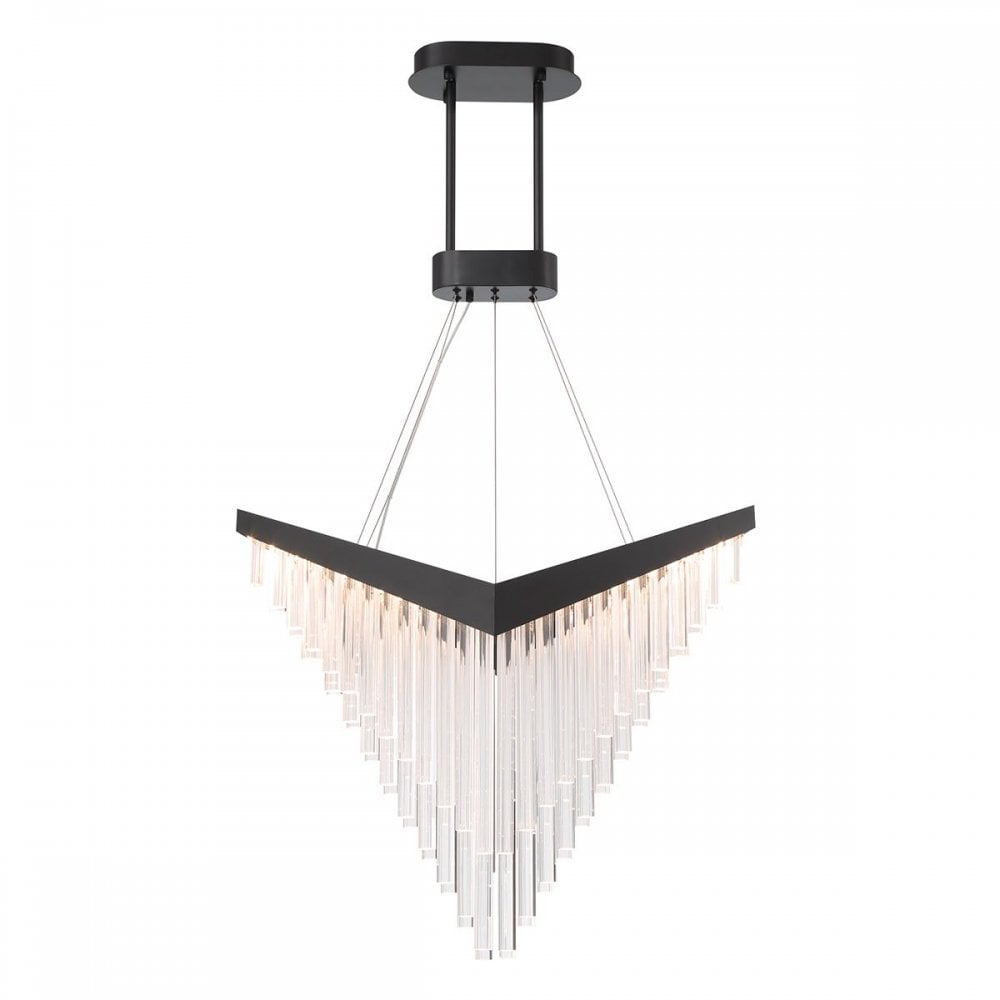 QN-VIVIEN-P-L-BK Vivien LED Chandelier Matte Black