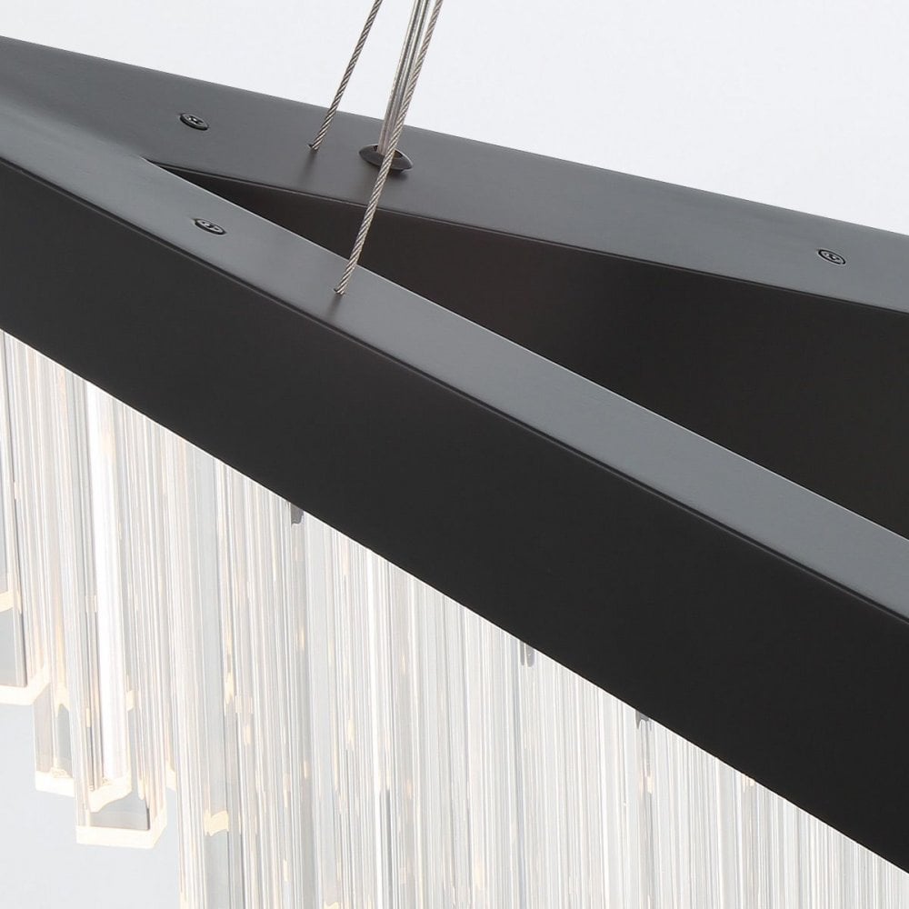 QN-VIVIEN-P-L-BK Vivien LED Chandelier Matte Black