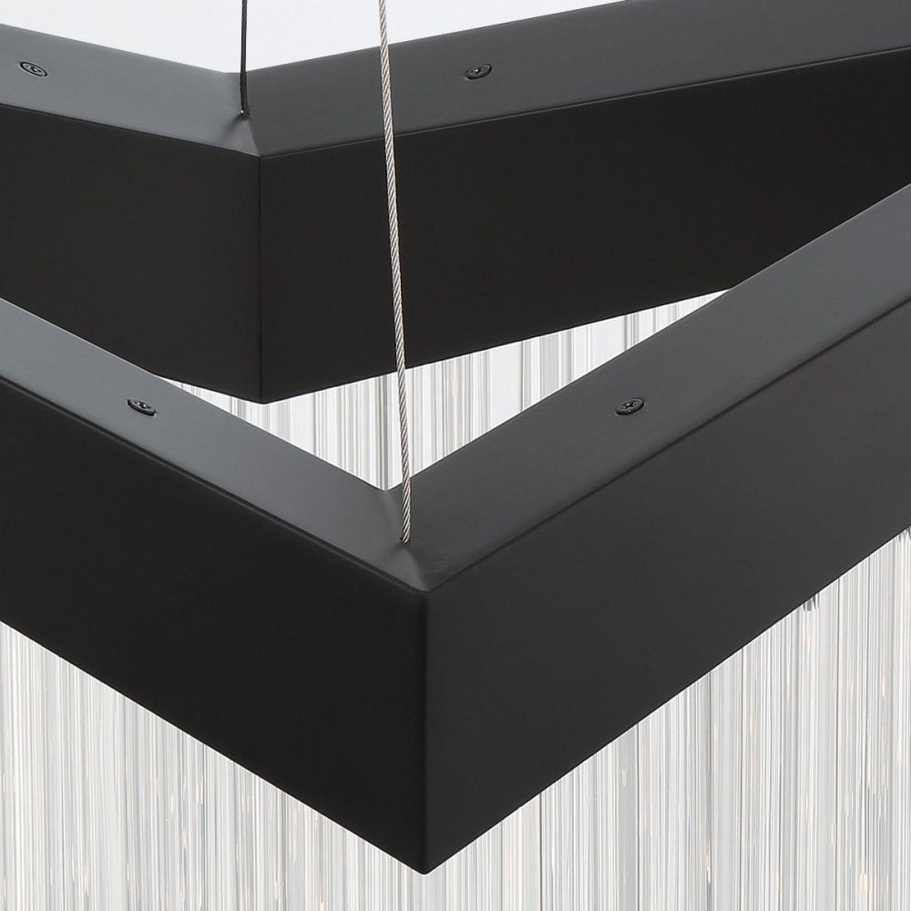 QN-VIVIEN-P-L-BK Vivien LED Chandelier Matte Black