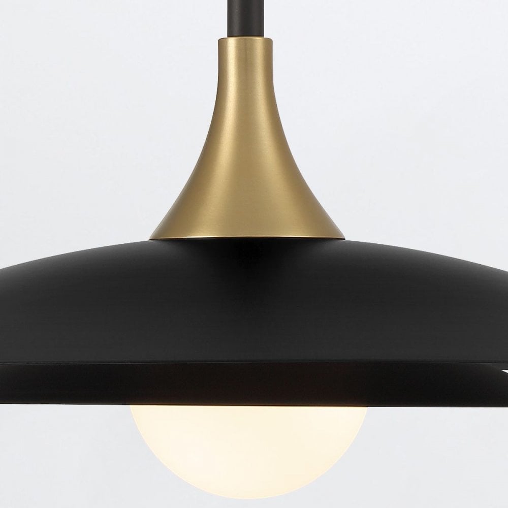 QN-WELSH-P-BK Welsh LED Pendant Light Matte Black