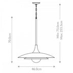 QN-WELSH-P-WHT Welsh LED Pendant Light Matte White