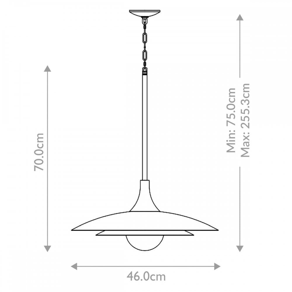 QN-WELSH-P-WHT Welsh LED Pendant Light Matte White