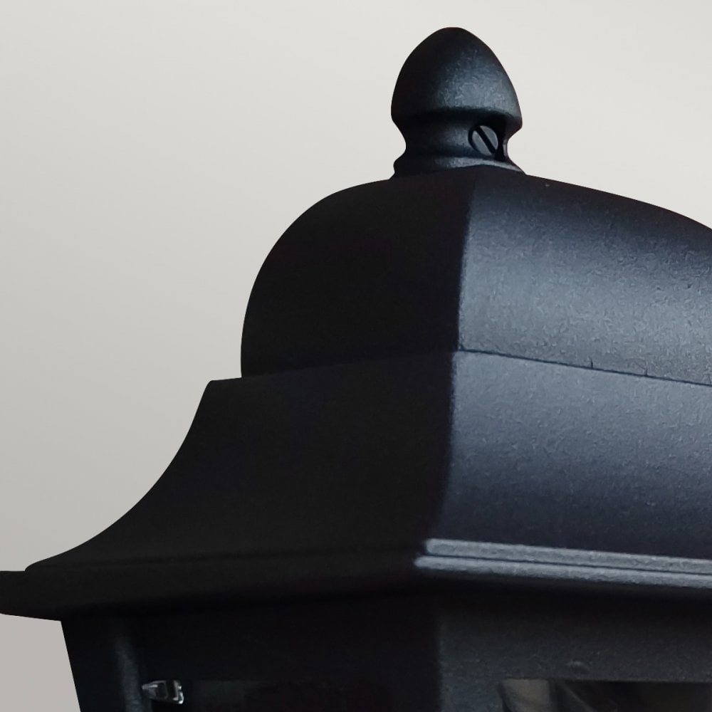 DECO-LANE7-BLACK Deco Lane 1 Light Outdoor Half Wall Lantern Black