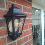 DECO-LANE7-BLACK Deco Lane 1 Light Outdoor Half Wall Lantern Black