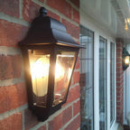 DECO-LANE7-BLACK Deco Lane 1 Light Outdoor Half Wall Lantern Black
