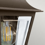DECO-LANE7-BRONZE Deco Lane 1 Light Outdoor Half Wall Lantern Bronze
