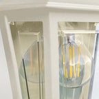 DECO-LANE7-CREAM Deco Lane 1 Light Outdoor Half Wall Lantern Cream