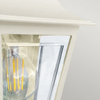 DECO-LANE7-CREAM Deco Lane 1 Light Outdoor Half Wall Lantern Cream