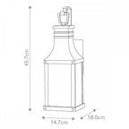 HK-BEACON-HILL-S-MB Beacon Hill 1 Light Outdoor Small Wall Lantern Museum Black