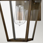 HK-PALMA-S-BU Palma 1 Light Outdoor Small Wall Lantern Burnished Bronze