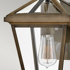 HK-PALMA-S-BU Palma 1 Light Outdoor Small Wall Lantern Burnished Bronze