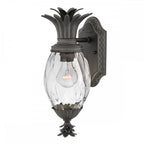 HK-PLANTATION-S-MB Plantation 1 Light Outdoor Small Wall Lantern Museum Black