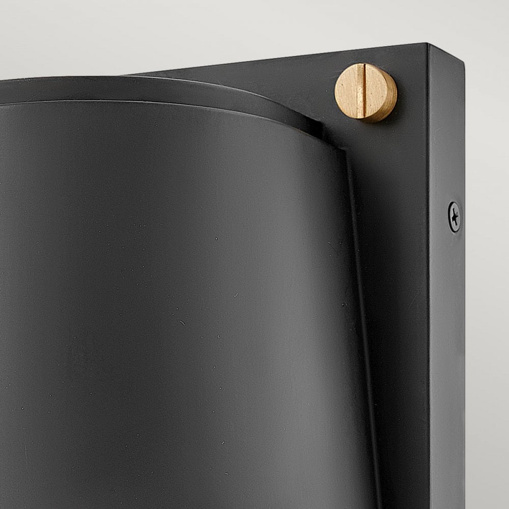 HK-SCOUT-BK Scout 1 Light Outdoor Small Wall Light Black