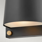 HK-SCOUT-BK Scout 1 Light Outdoor Small Wall Light Black