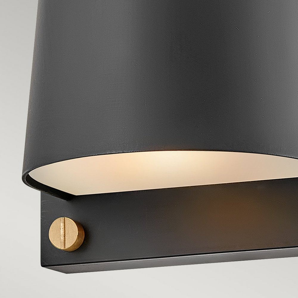 HK-SCOUT-BK Scout 1 Light Outdoor Small Wall Light Black