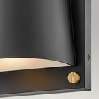HK-SCOUT-BK Scout 1 Light Outdoor Small Wall Light Black