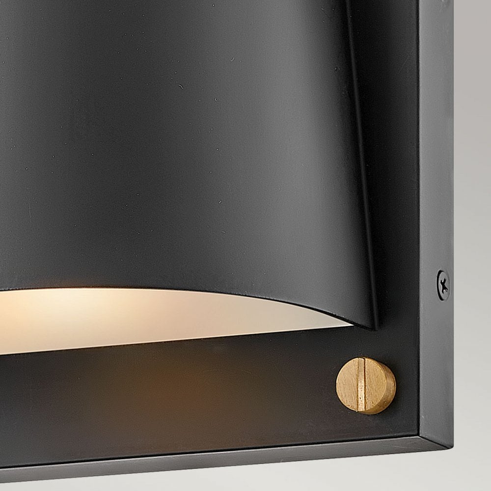 HK-SCOUT-BK Scout 1 Light Outdoor Small Wall Light Black