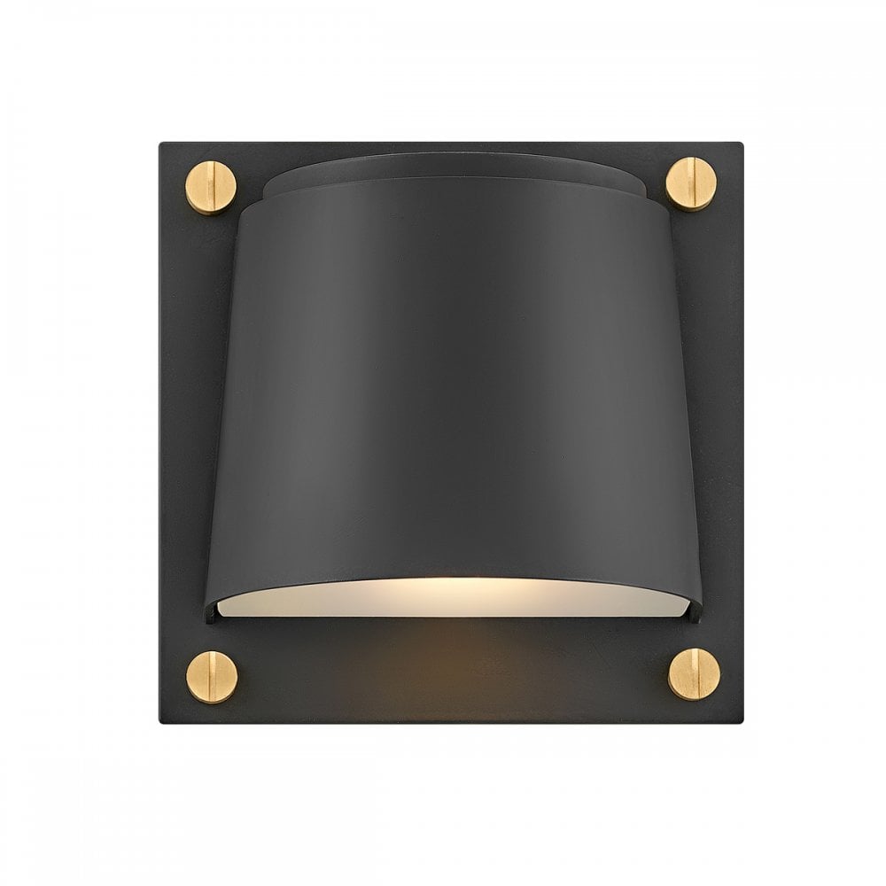 HK-SCOUT-BK Scout 1 Light Outdoor Small Wall Light Black
