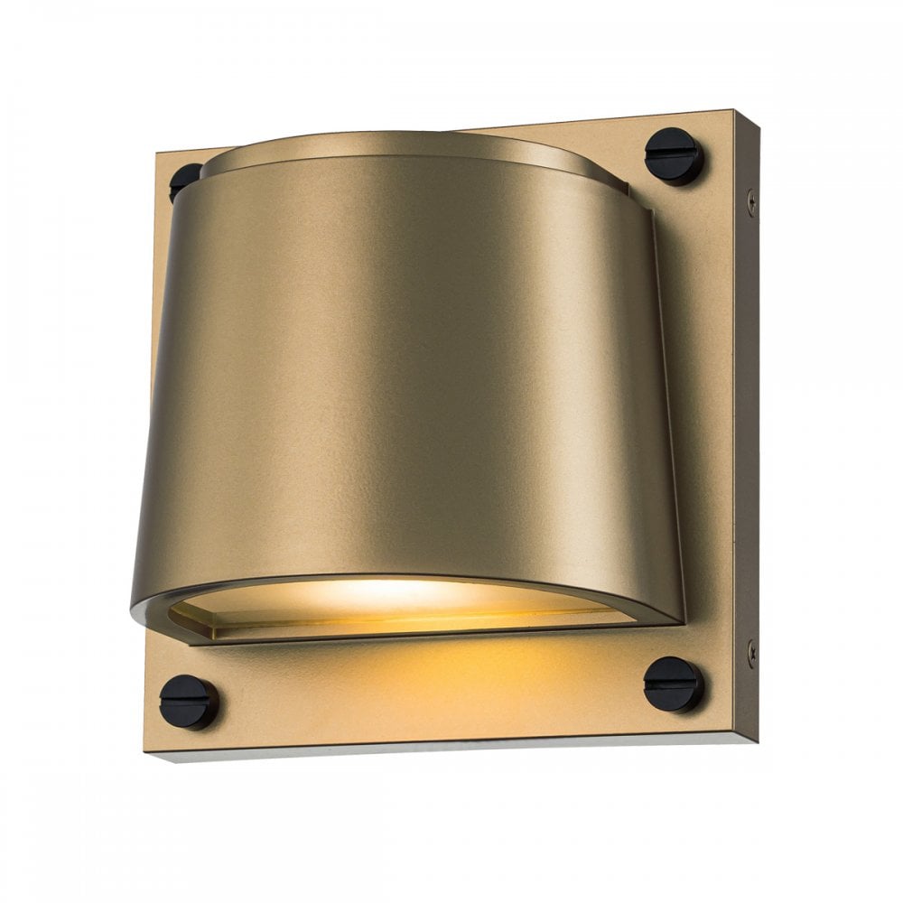 HK-SCOUT-PHB Scout 1 Light Outdoor Small Wall Light Painted Heritage Brass