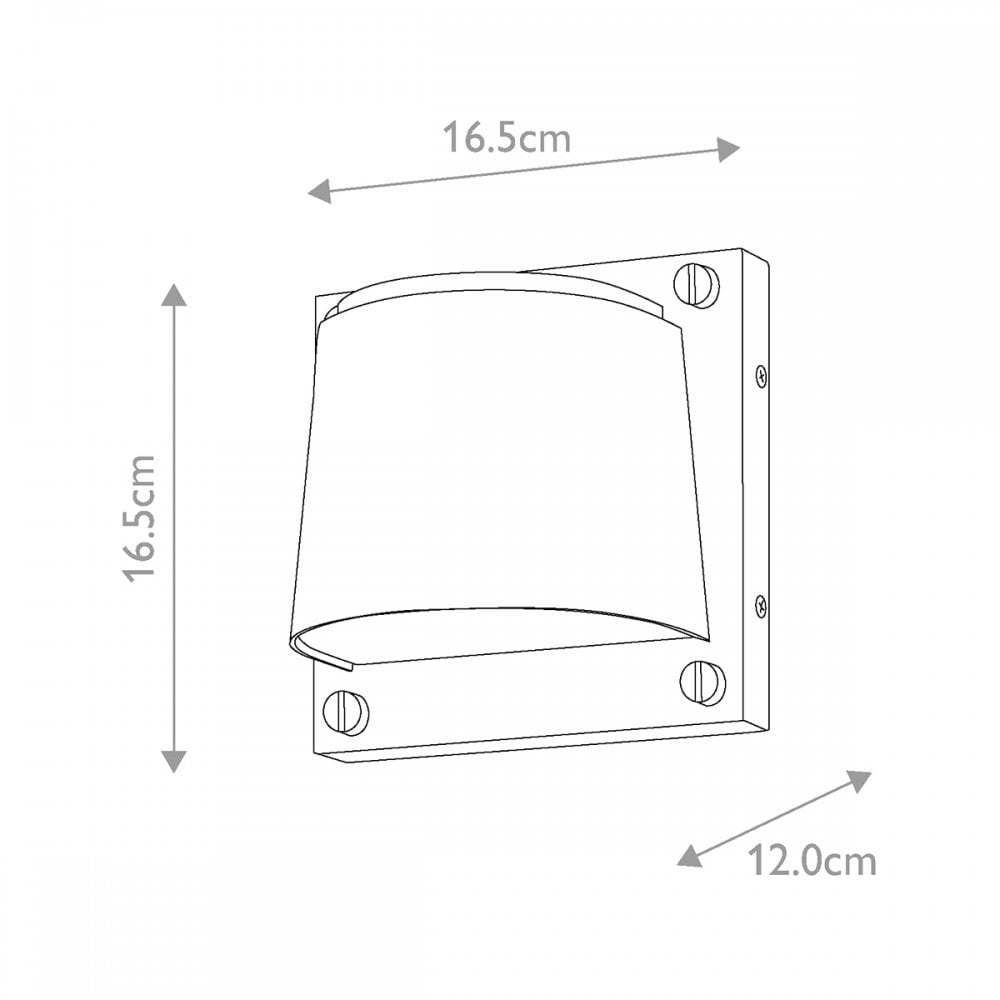 HK-SCOUT-PHB Scout 1 Light Outdoor Small Wall Light Painted Heritage Brass