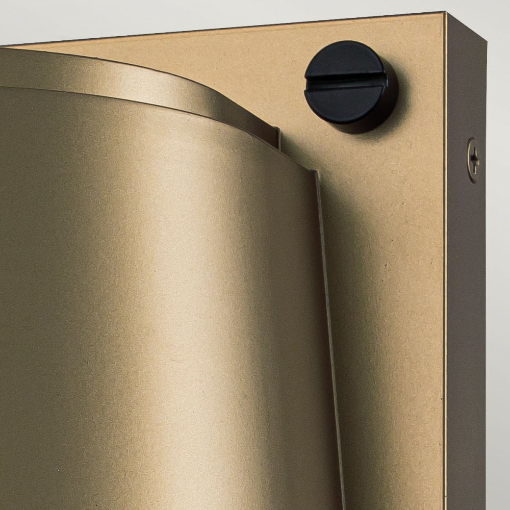HK-SCOUT-PHB Scout 1 Light Outdoor Small Wall Light Painted Heritage Brass