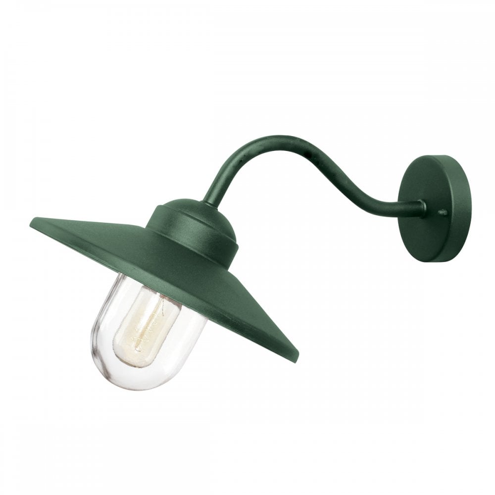 KLAMPENBORG-FGR Klampenborg 1 Light Outdoor Wall Lantern Fir Green