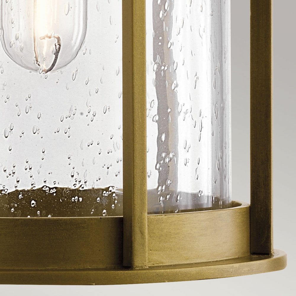 KL-CAMILLO-M-PNBR Camillo 1 Light Outdoor Medium Wall Lantern Painted Natural Brass