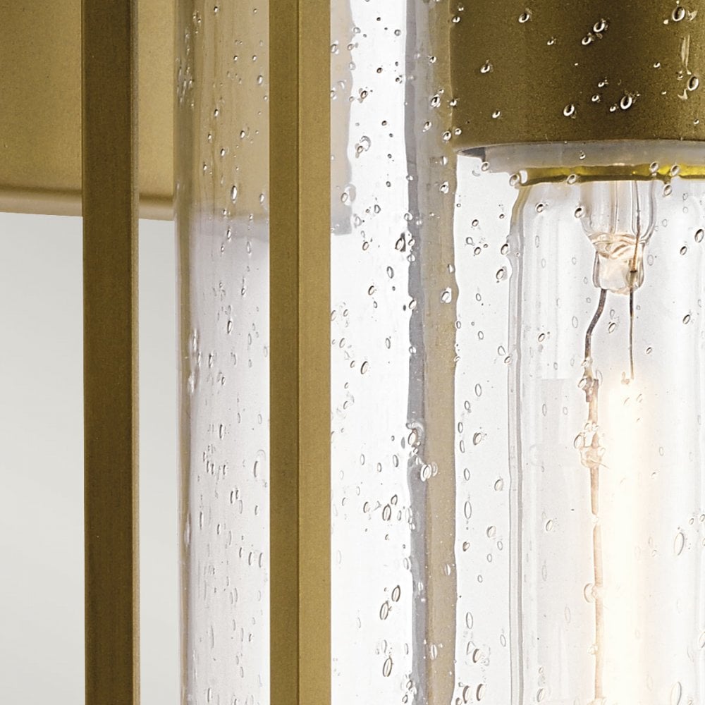KL-CAMILLO-M-PNBR Camillo 1 Light Outdoor Medium Wall Lantern Painted Natural Brass
