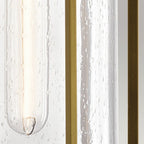 KL-CAMILLO-M-PNBR Camillo 1 Light Outdoor Medium Wall Lantern Painted Natural Brass