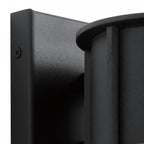 KL-CAMILLO-M-TBK Camillo 1 Light Outdoor Medium Wall Lantern Textured Black