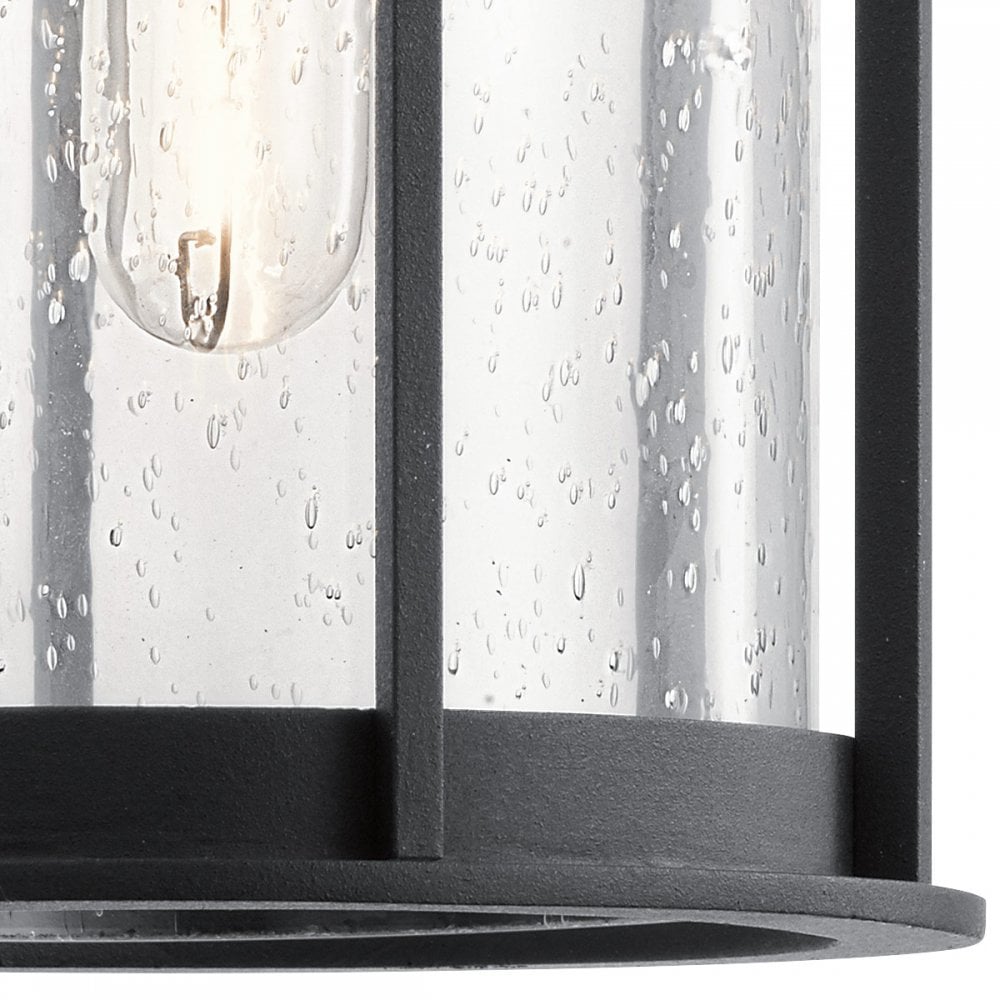 KL-CAMILLO-M-TBK Camillo 1 Light Outdoor Medium Wall Lantern Textured Black