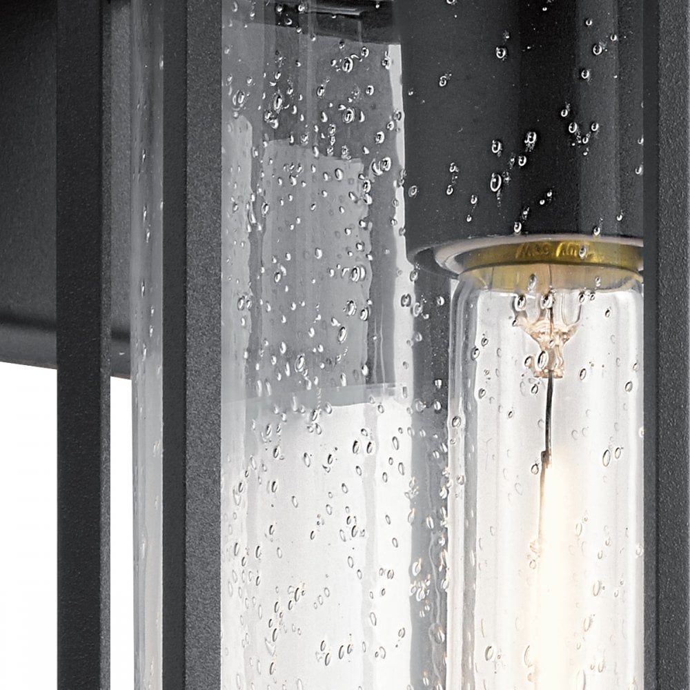 KL-CAMILLO-M-TBK Camillo 1 Light Outdoor Medium Wall Lantern Textured Black