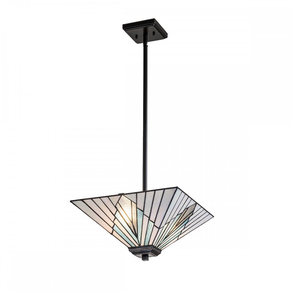 TF-ALDERLEY-F-P Alderley 2 Light Trio-Mount Pendant Vintage Bronze